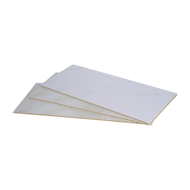 Feuchtigkeitsbeständiges, hohles integriertes Wandpaneel aus Bambusfaser-PVC mit Marmormuster
